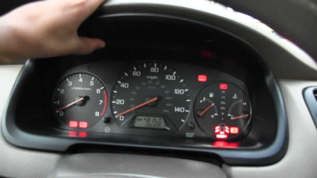 Honda accord odometer speedometer not working
