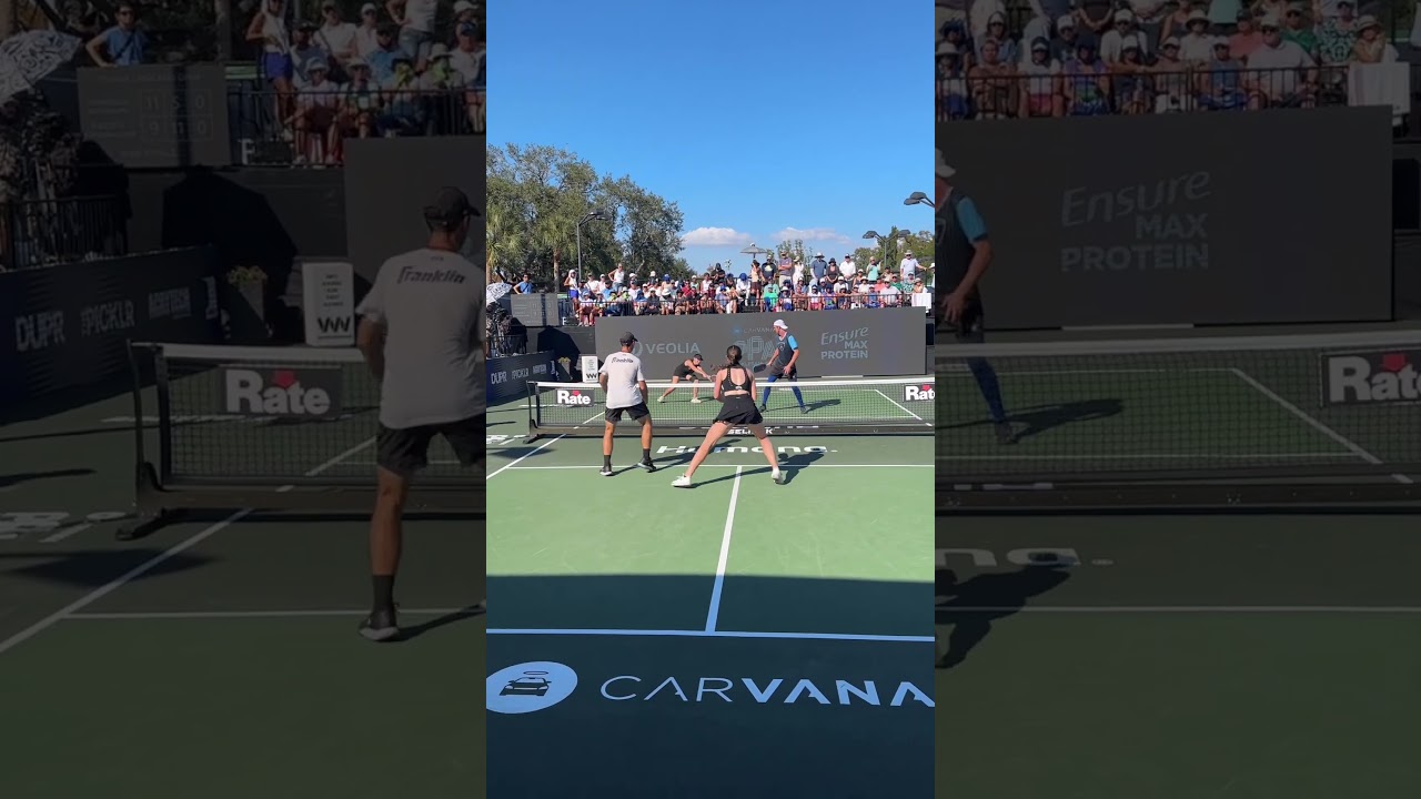 Imagine making this pickleball shot look so casual… Jorja Johnson is so good 💥