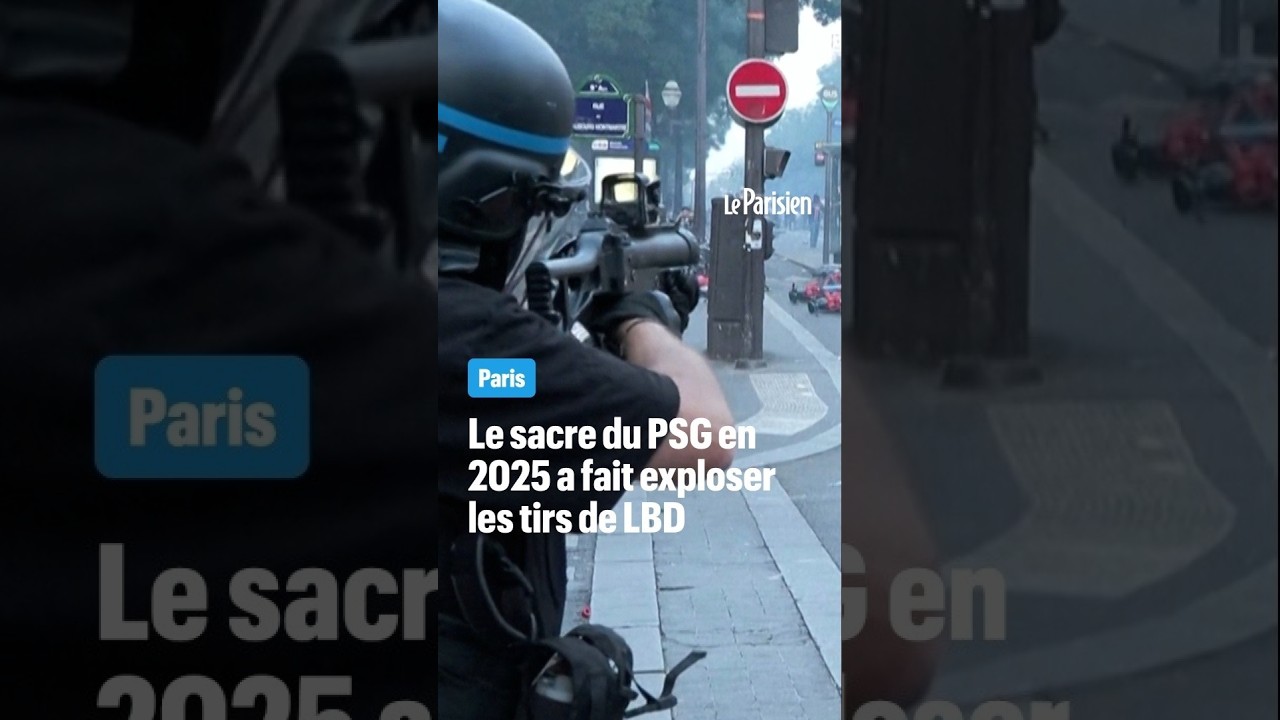 Un quart des tirs de LBD de 2025 lors du sacre du PSG