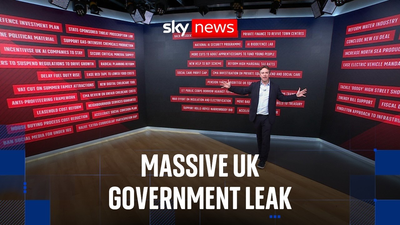 Leaked 'sensitive' document reveals Downing Street plans