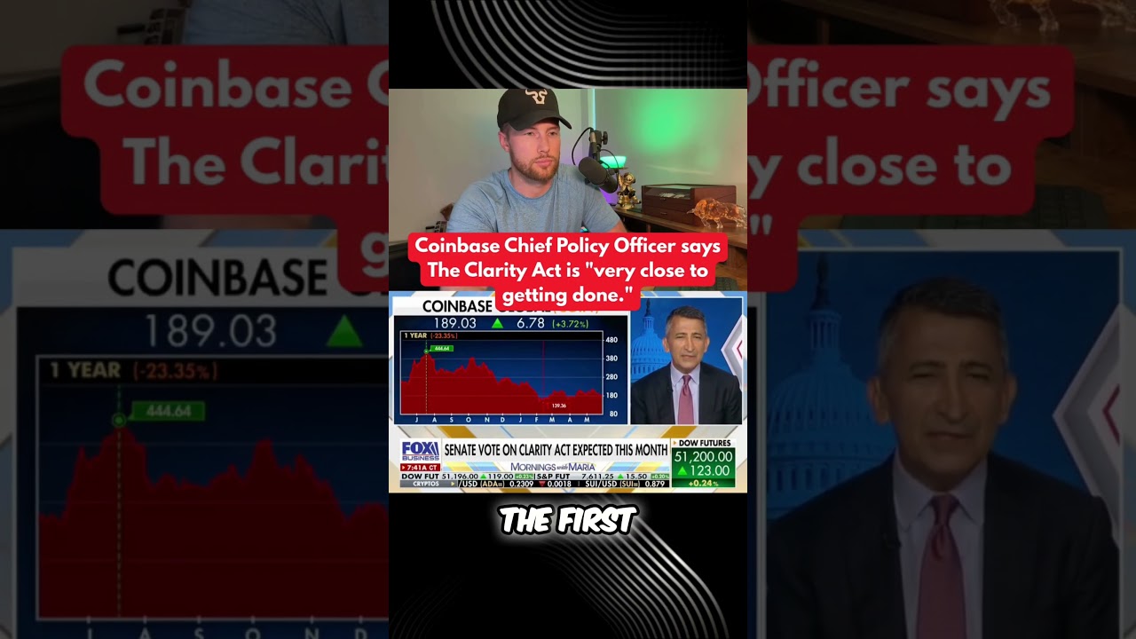 RIPPLE XRP : Coinbase Chief Policy Officer says The Clarity Act is "very close to getting done."