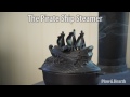 Cast Iron Pirate Ship Wood Stove Steamer