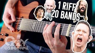 Guns N Roses - Crazy Train (1 Riff 20 Bands Cover by Pete Cottrell)