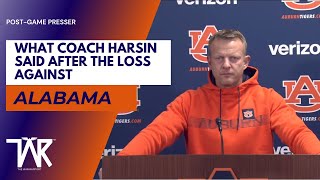 Iron Bowl Post Game Conference: What Bryan Harsin said after Auburn's loss to Alabama