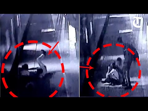 RPF police save woman who fell while deboarding moving train, CCTV footage RPF police save woman who fell while deboarding moving train, CCTV footage