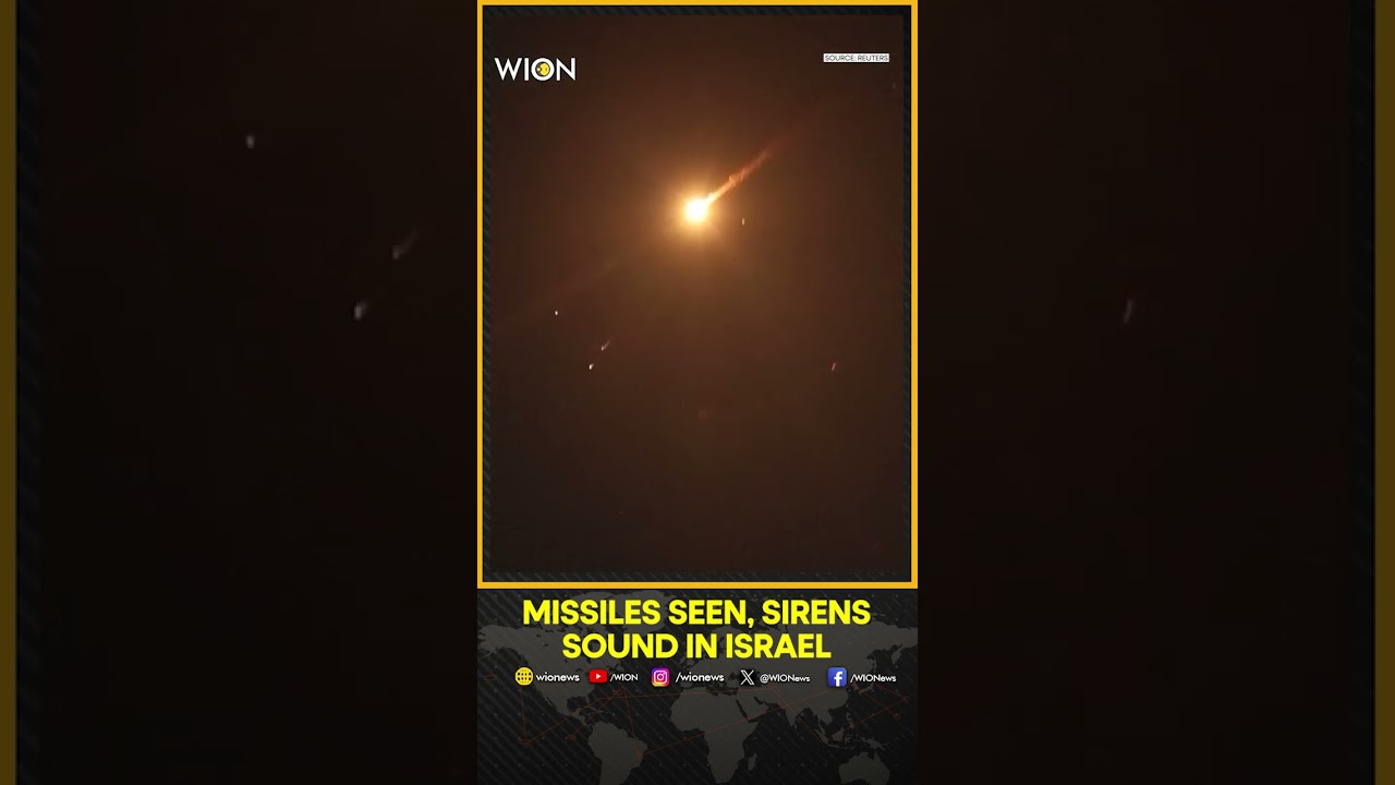 Sirens Sound, Missiles Spotted Overnight Across Skies In Israel And West Bank | WION Shorts