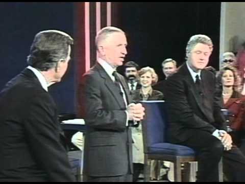 Independent Ross Perot in 1992 Presidential Debate