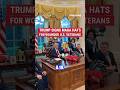 THATS A 10: President Trump signs MAGA hats for wounded veterans #trump #shorts #news