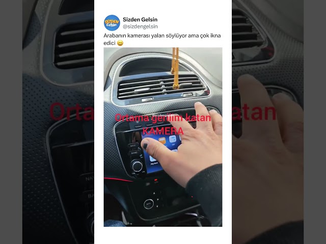 Arabanın kamerası yalan söylüyor ama çok ikna edici 😄