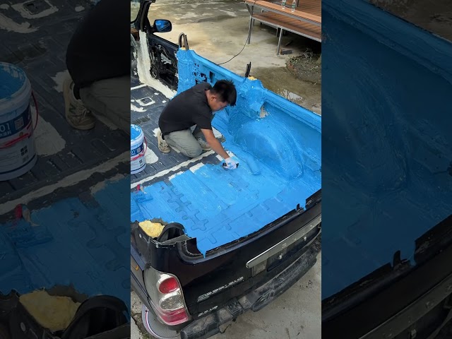 Demolished car to running pool😧