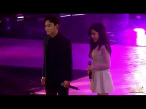 2014.04.06 Jackie Chan's Charity Concert - Zhang Liyin & EXO-M's Chen - 呼吸 (Breath) Fancam