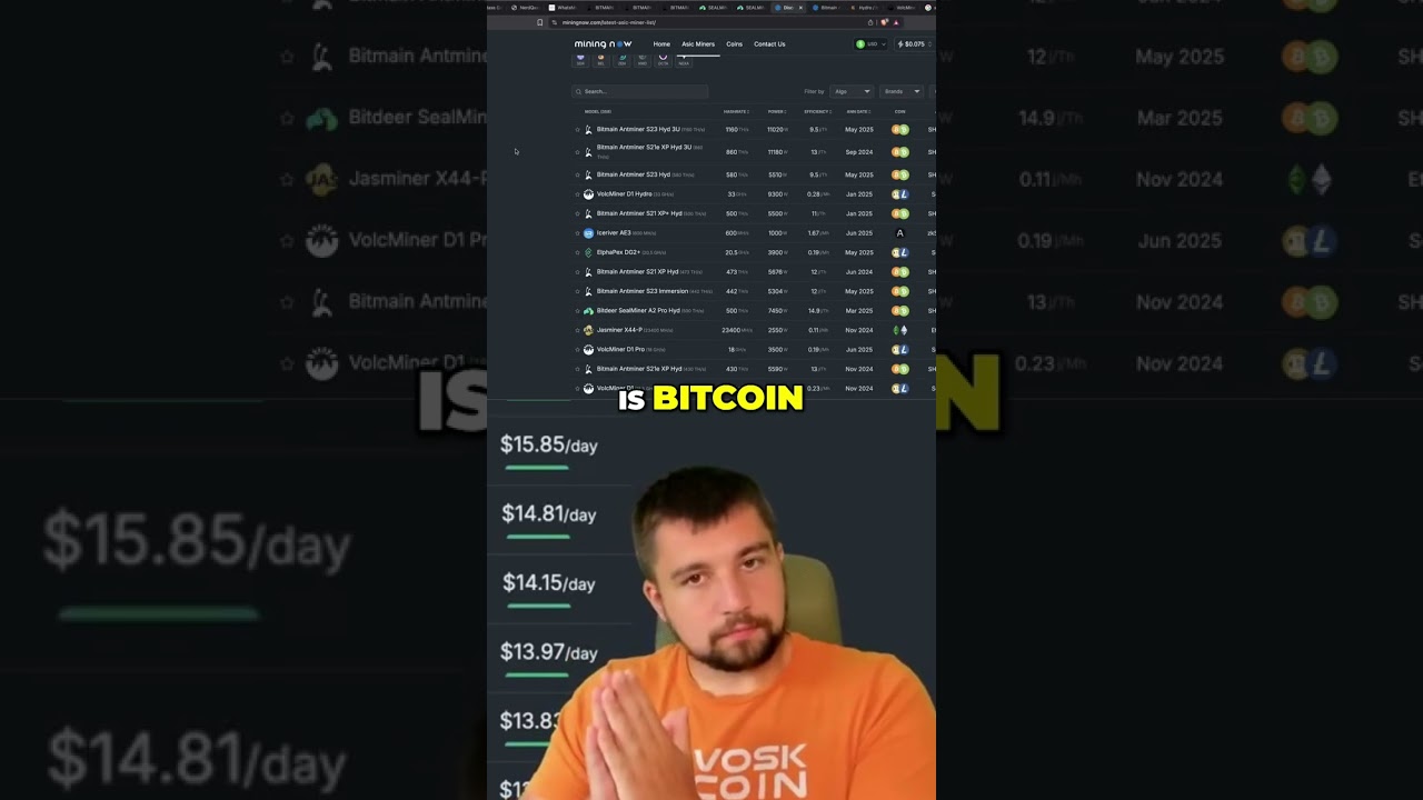 Top Mining Rigs: Discover the Most Profitable Miners! shorts