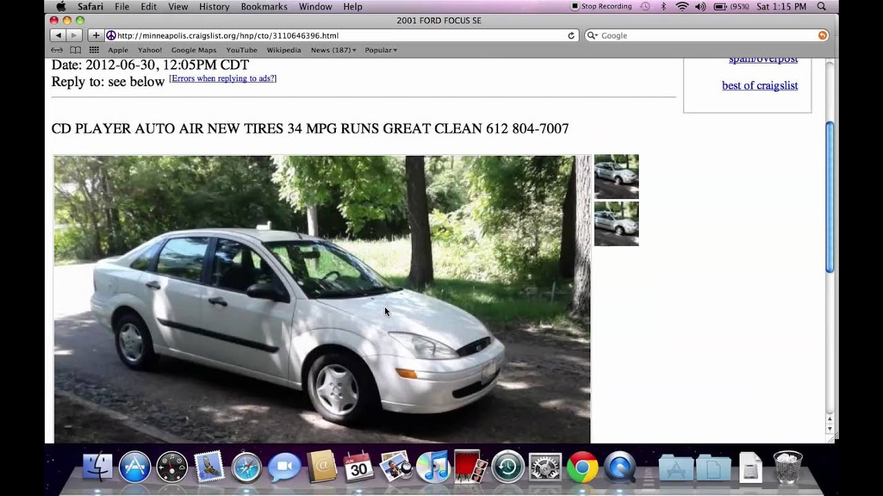 Craigslist St Paul MN - Used Cars for Sale by Owner Under $5000 in 2012 - YouTube