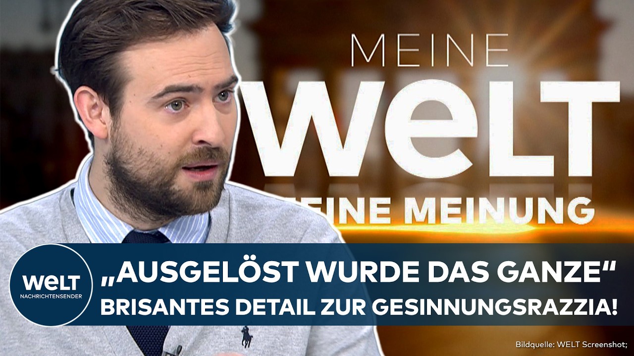 NORBERT BOLZ: "Ausgelöst wurde das Ganze" Brisantes Detail zur Razzia bei WELT-Kolumnisten