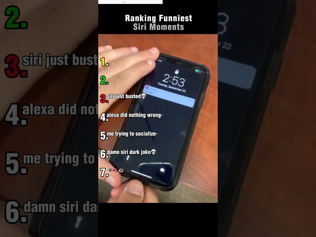 Ranking Funniest Siri Moments #tiktok #usa #siri #heysiri