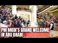Ahlan Modi Event | PM Modi Receives Grand Welcome By Indian Community In Abu Dhabi