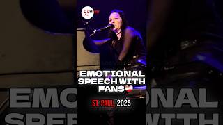 Evanescence’s Amy Lee Sharing Her Feelings with Fans, St. Paul, Minnesota 🇺🇸 2025 #shorts