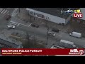 LIVE: SkyTeam 11 is over a police pursuit in SW Baltimore - wbaltv.com  - 41:00 min - News - Video