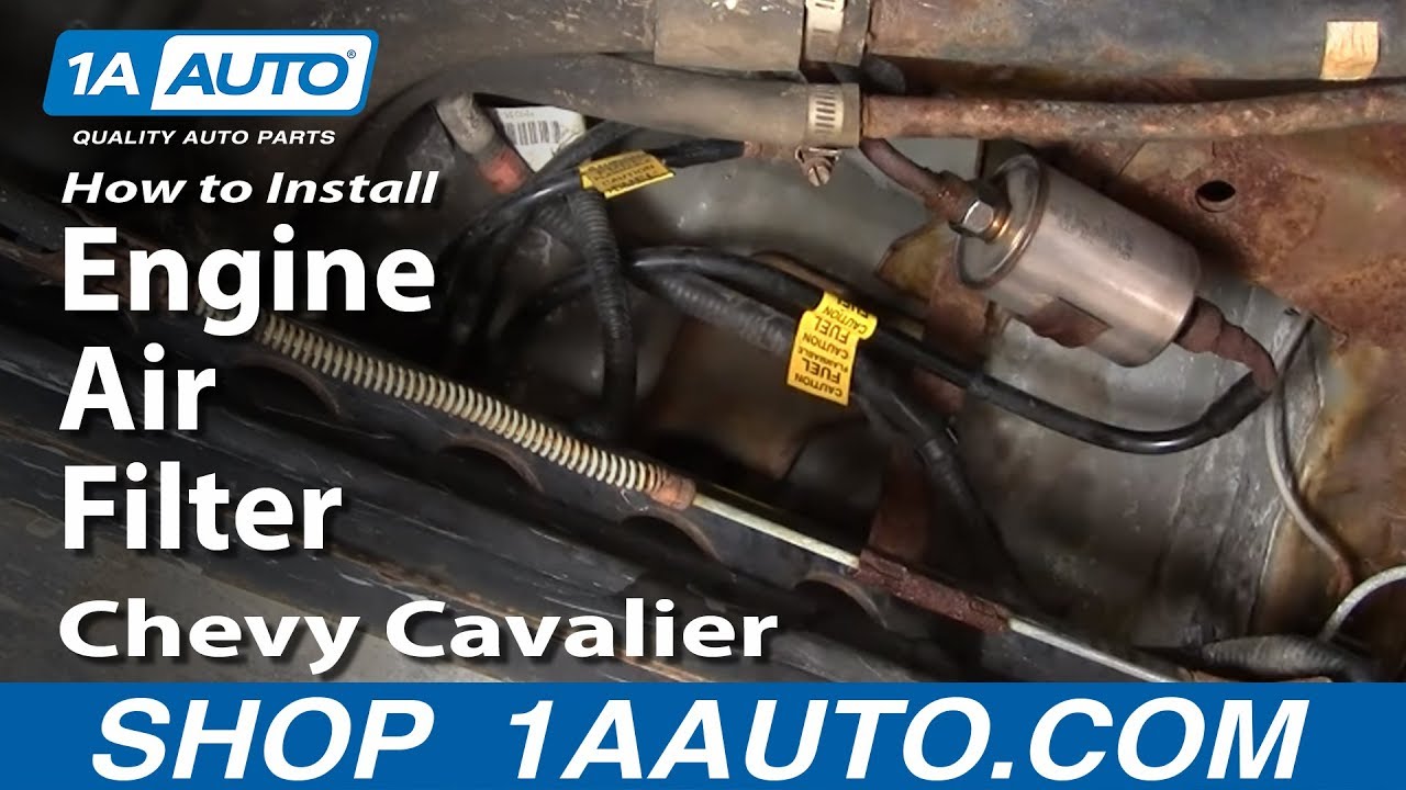 How To Install Replace Service Engine Air Filter Chevy ... cavalier wire harness 