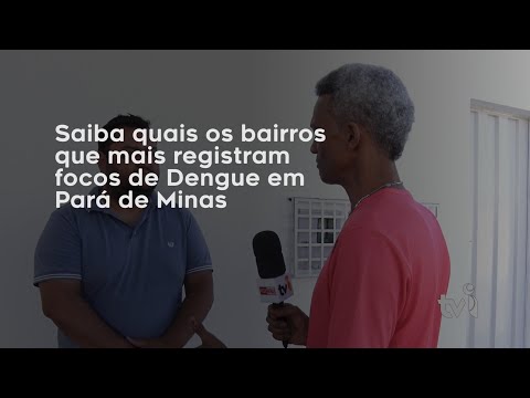 Vídeo: Saiba quais os bairros que mais registram focos de Dengue em Pará de Minas