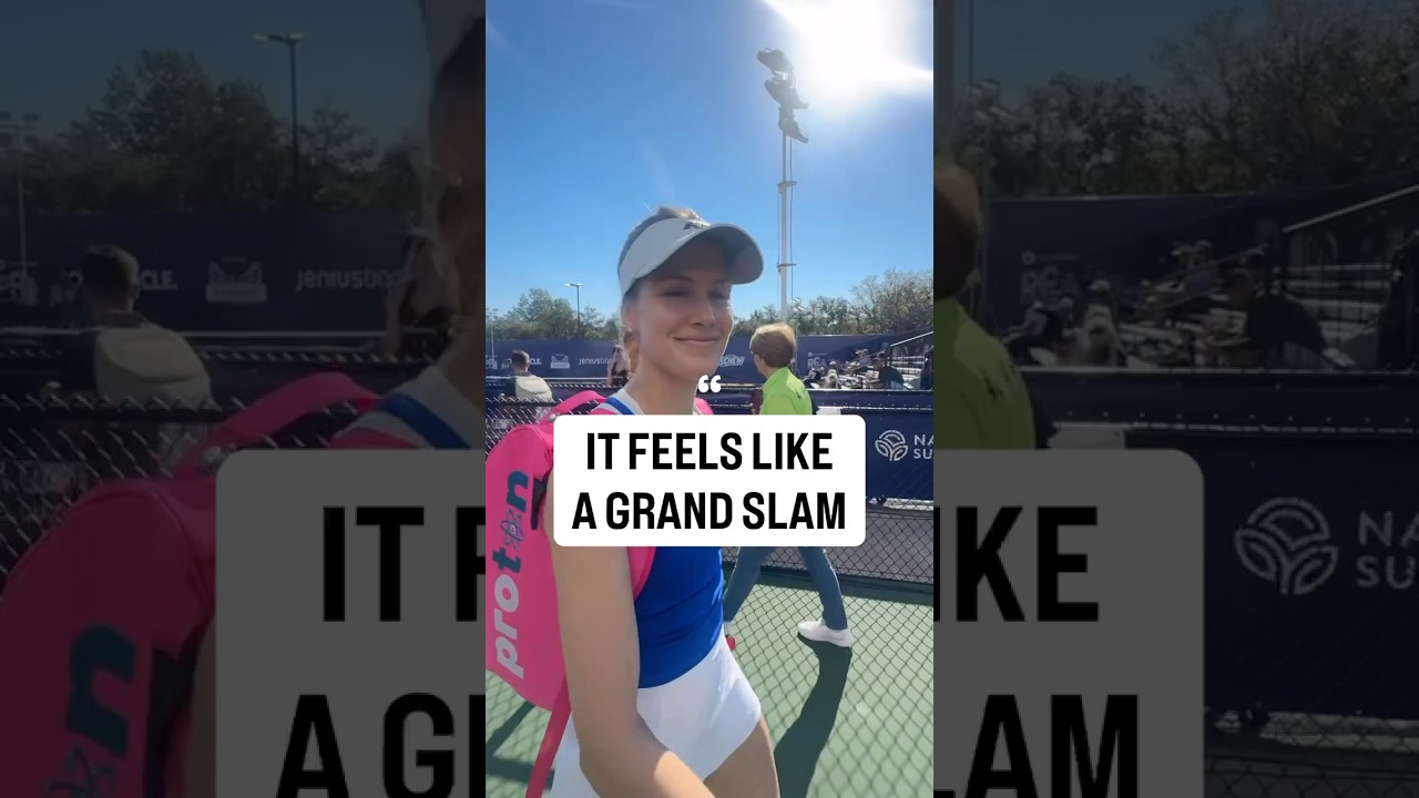 Genie Bouchard is impressed with her first win at Worlds! ๐๐ #pickleball