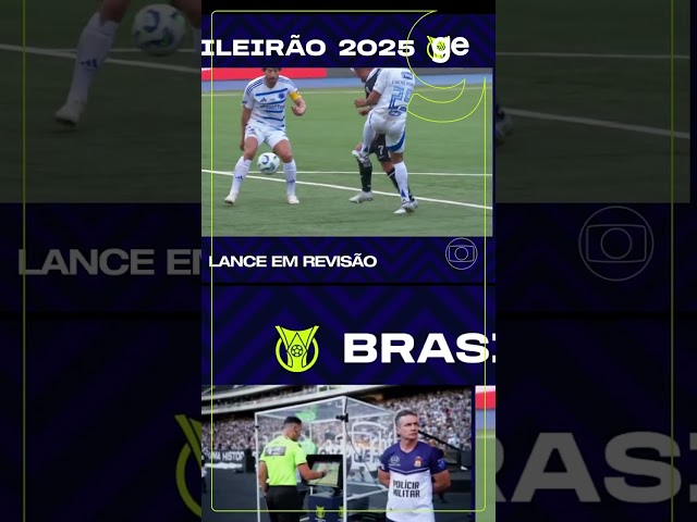APÓS REVISÃO, PÊNALTI PARA O BOTAFOGO É CANCELADO | BRASILEIRÃO 2025 | #shorts | ge.globo