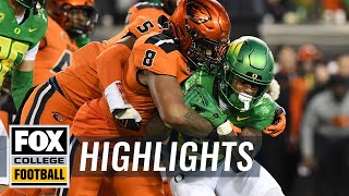 No. 16 Oregon State Beavers vs. No. 6 Oregon Ducks Highlights | CFB on FOX