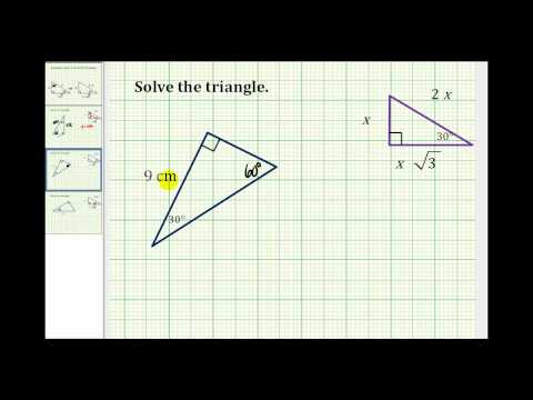 Relationships Of Sides In 30 60 90 Right Triangles Ck 12 Foundation