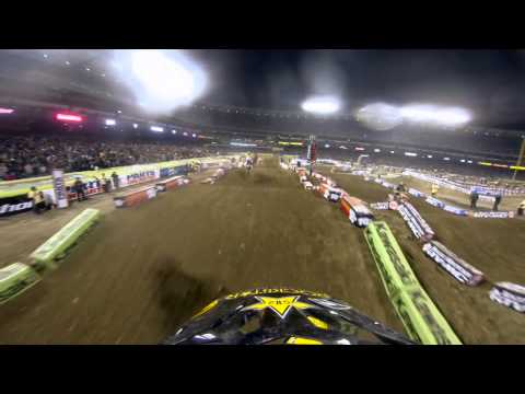GoPro HD: Davi Millsaps Main Event 2013 January 19th Monster Energy Supercross from Anaheim, CA 