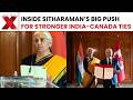 WATCH! FM Sitharaman’s Big Message On India-Canada Ties, Trade | NewsX