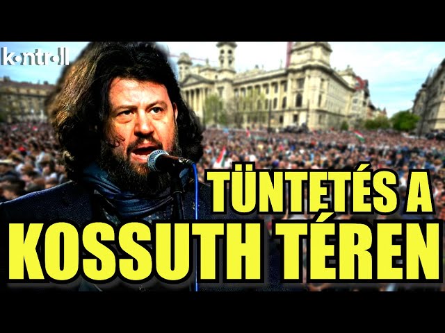 Indul a Polgári Ellenállás! Puzsér Róberték tüntetése a Kossuth téren