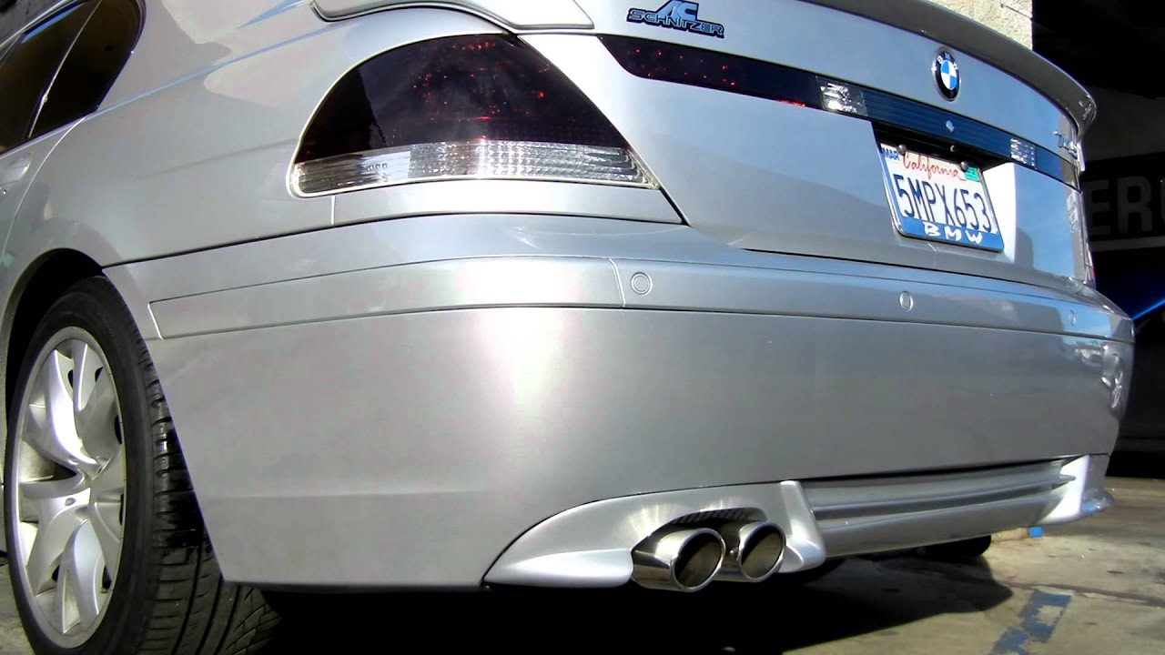 Bmw 745i custom exhaust #7