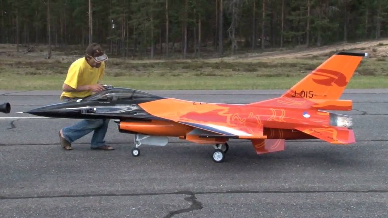 Rc Turbine Jet F-16 Scale 1:4 - Youtube