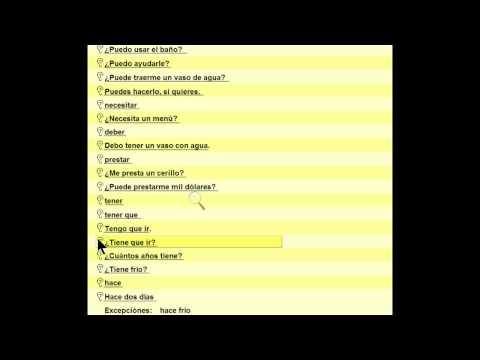 Pumarosa vocabulary Phrases Span-Engl