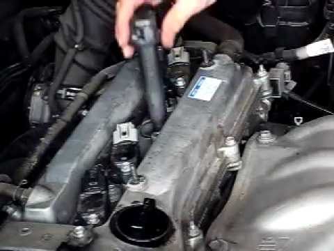 Spark plug replacement 2006 Rav4 - YouTube 91 toyota camry wiring diagram 