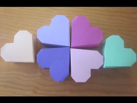 CAJAS EN FORMA DE CORAZON - YouTube