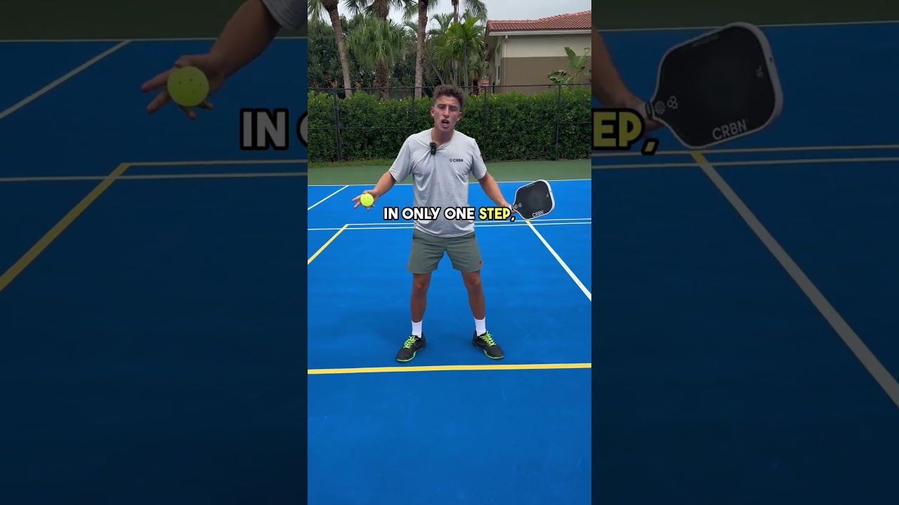 Proper Footwork in Pickleball! 🦶 #pickleball #pickleballtips