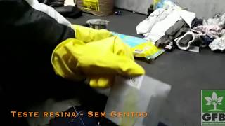 GENTOO COATING - Escorrimento Resina em chapa de aço aplicada com Gentoo