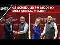 PM Modi G7 Summit Full Schedule | PM Modi To Meet Rishi Sunak, Italy’s Giorgia Meloni At G7 Summit