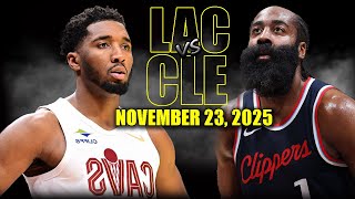 Los Angeles Clippers vs Cleveland Cavaliers Full Game Highlights - November 23, 2025 | NBA Season