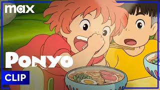 Ponyo and Sōsuke Eat Ramen