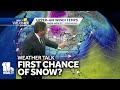 Weather Talk: First chance for snow on the horizon
