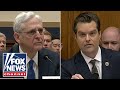 Gaetz grills Garland on Trump cases: I dont need a history lesson