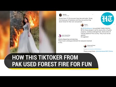 Viral: Pak actor uses forest fire for Tiktok video, sparks outrage; Netizens demand arrest