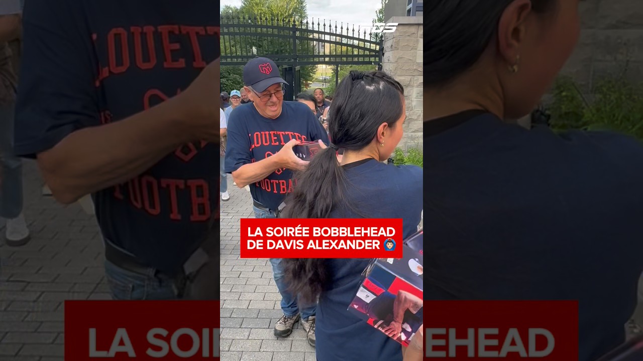 Un bobblehead de Davis Alexander, le cadeau parfait pour un partisan des Alouettes! 🔥👌🏻