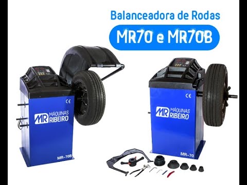 Balanceadora de Rodas 10" a 24" MR70 MR Ribeiro - 220V - Vídeo explicativo