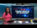 Bullet hits MDTA police vehicle near I-395 in Baltimore  - 00:37 min - News - Video