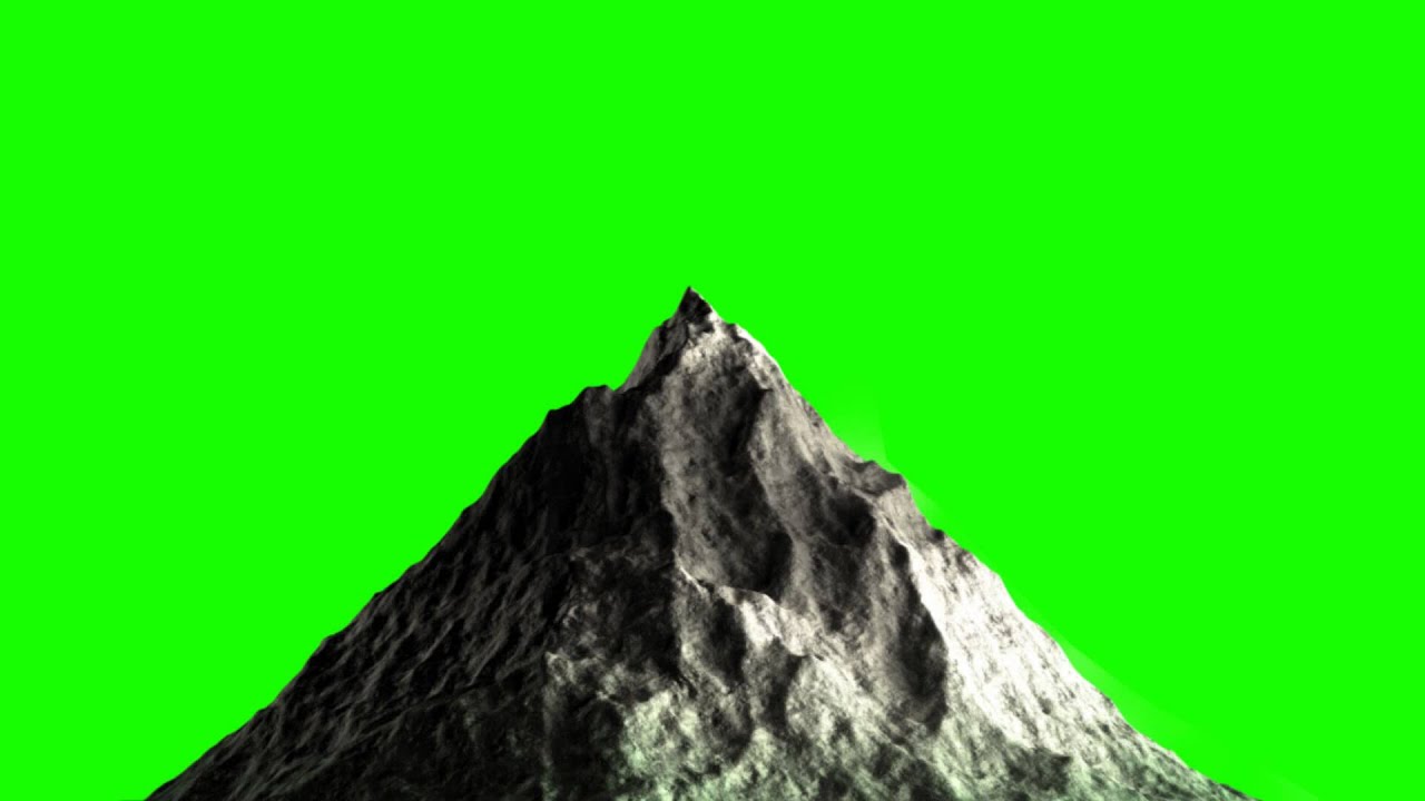 mountain in green screen free stock footage - YouTube