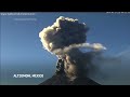 Popocatepetl volcano spews steam and ash that could reach Mexico City  - 00:46 min - News - Video