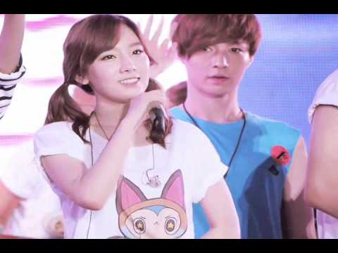 EXO and SNSD Moments at SMTown Seoul Part 1